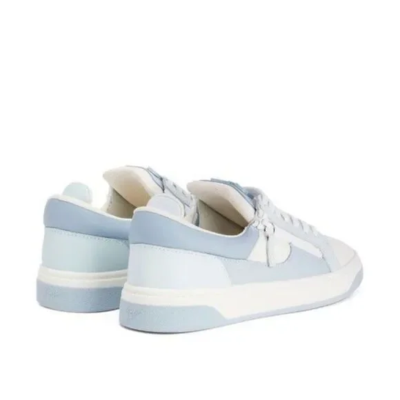 Giuseppe Zanotti Colorblock Leather Double-Zip Sneakers, NWT, Size EU 43